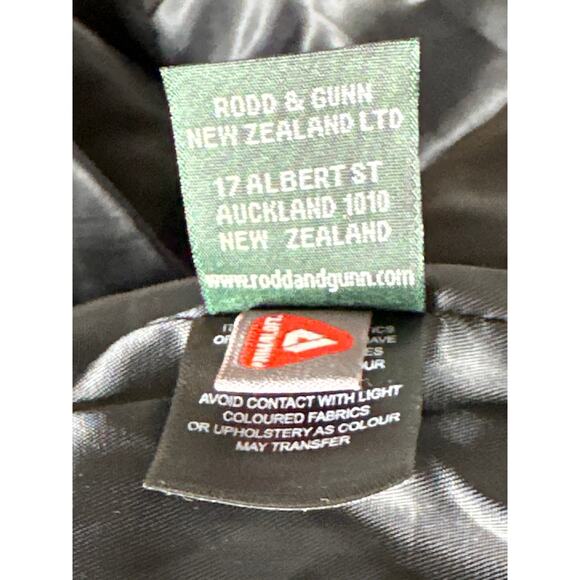 Rodd & Gunn Ashwell Jacket 100% Goat Leather Quilted Onyx Black Men XS NWT - Picture 7 of 8